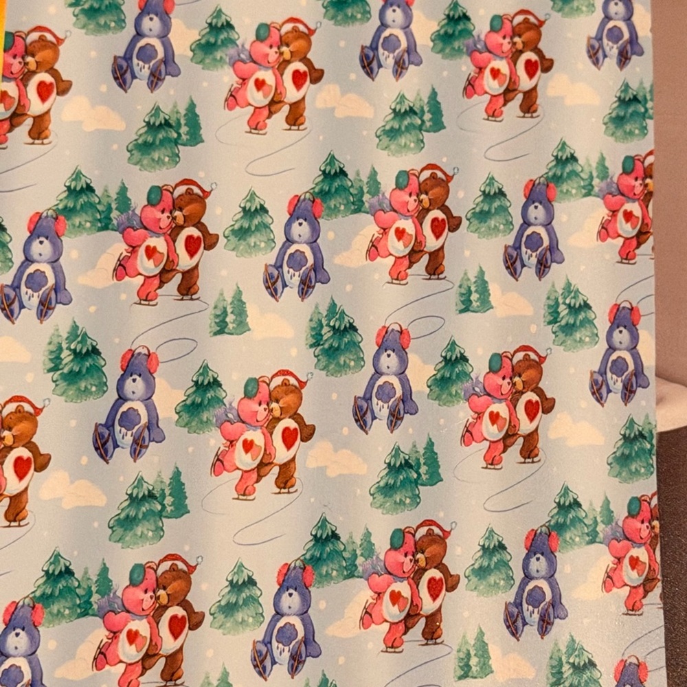 Care Bears Blue and Pink Shower Curtain